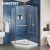 Sunnysky Standard size 304 Chrome Stainless steel Diamond Clear Glass Shower Room Cabin Enclosure